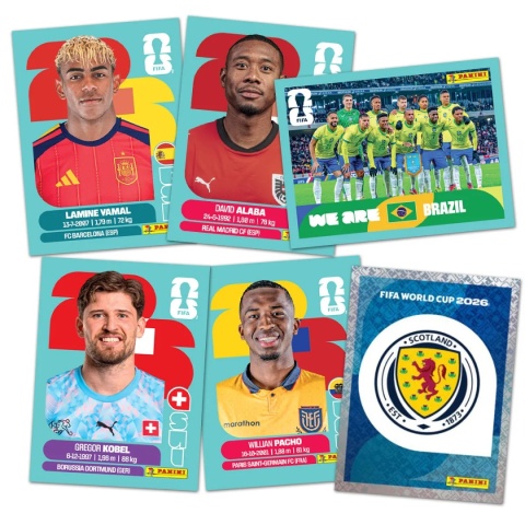 Saszetki 10 szt. Naklejki FIFA World Cup 2026 Panini