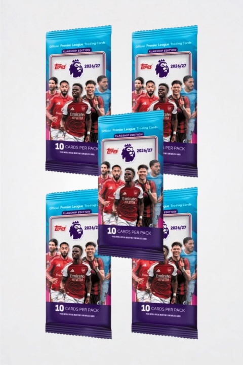 Saszetki 5 szt. Premier League 2026/27 Topps Flagship